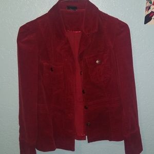 Beautiful red velvet jacket!